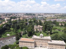 Views over Rome from St Peter's basilica
