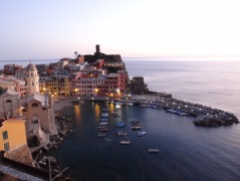 Twilight coming over Vernazza